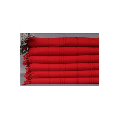 Kayra Export Peştemal Kırmızı 100x180 Cm Pamuk Peştemal