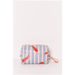 Neceser pequeño impermeable estampado rayas