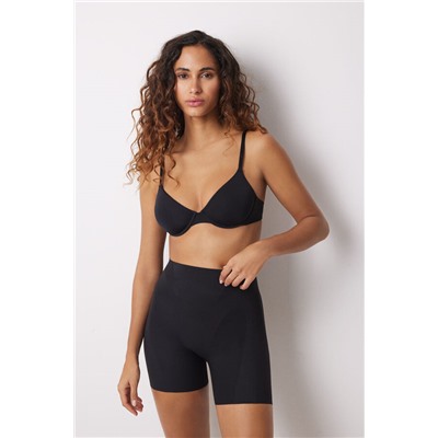 Pantalón corto reductor y push up negro