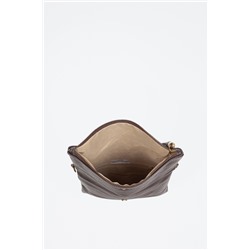 Bandolera de piel Alzano Marrón