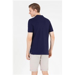 Erkek Lacivert Basic Polo Yaka Tişört