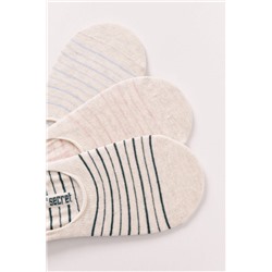 Pack 3 calcetines slip estampados rayas