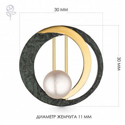 Брошь серебряная 925 арт.56022Y1Z