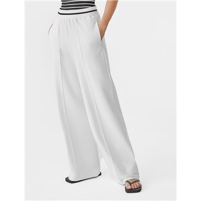 Брюки из эластичного футера двухнитки