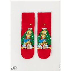 Anti-Rutsch Socken The Simpsons Weihnachten Family für Herren