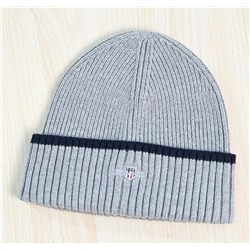 Мужской зимний теплый вязаный комплект из двух предметов: шапка и шарф из смеси хлопка и шерсти GAN*T