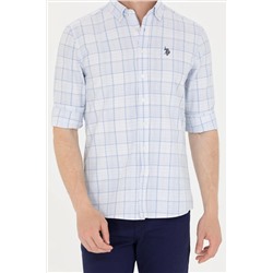 Erkek Su Yeşili Uzun Kollu Gömlek