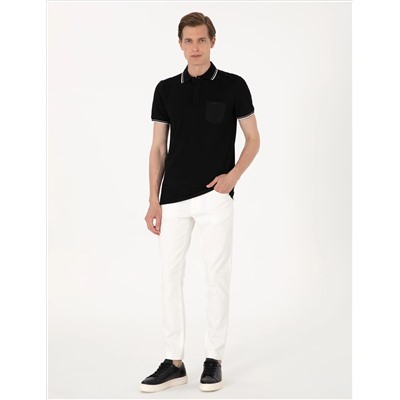 Ekru Slim Fit Jean Pantolon