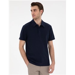 Lacivert Slim Fit Polo Yaka Tişört