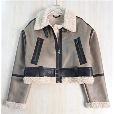 Короткая куртка в стиле ретро-байкера ЗАР*А