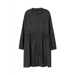 Vestido camisero Gris oscuro