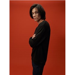 Sweatshirt mit V-Ausschnitt