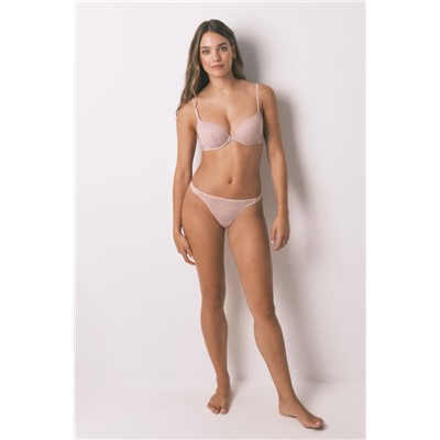 Sujetador push up GORGEOUS animal print rosa