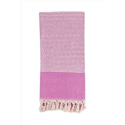 Mulberry, Elmas Peştemal Çizgili %100 Pamuk Banyo Havlusu