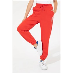 Kadın Kırmızı Jogger Eşofman Altı