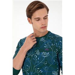 Erkek Koyu Yeşil Sweatshirt