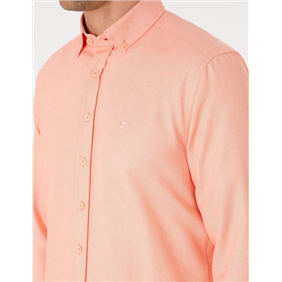 Mercan Oxford Slim Fit Kolay Ütülenebilir Gömlek