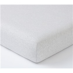 Organic Heathered Jersey Crib Fitted Sheet