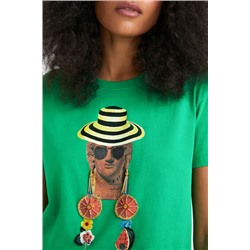 Camiseta cropped arty