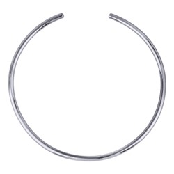 Колье гривна (покрытие родий) 13см, Есть комплект