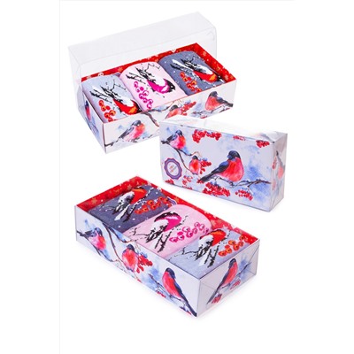 Носки женские Снегири (набор 3 пары)