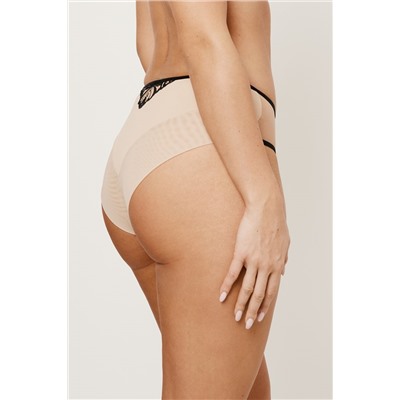 REBECCA BEIGE/BLACK Mini Трусы бразильяно SUBTILLE