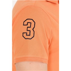 Erkek Turuncu Basic Polo Yaka Tişört