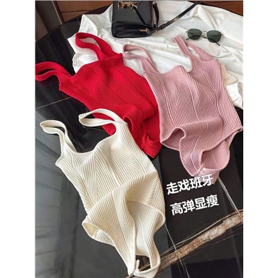 Эластичный женский боди ZAR*A  на тонких бретелях