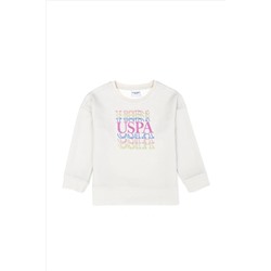 Kız Çocuk Taş Bisiklet Yaka Sweatshirt