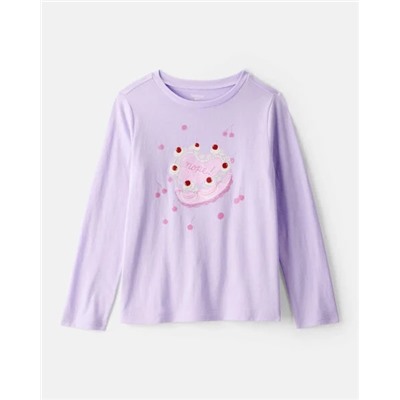 Girls Always Sweet Long-Sleeve Graphic Tee - Grey