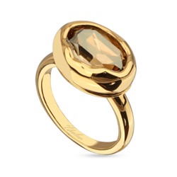 Кольцо Грация (кристаллы SW шампань; покрытие золото), Есть комплект