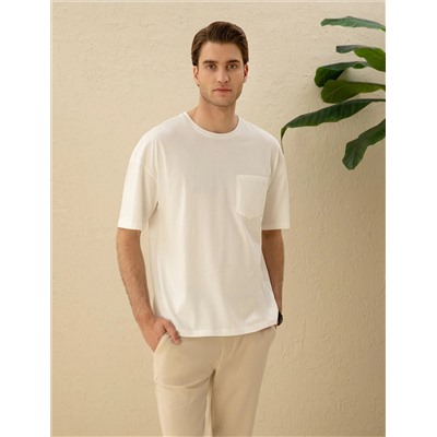 Ekru Comfort Fit Tişört