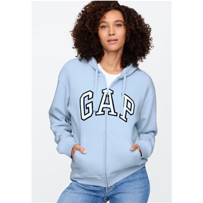 Relaxed Gap Logo Zip Hoodie