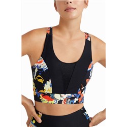 Top slim tirantes flores