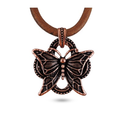 Кулон (Кожа коричневая; покрытие: Медь)JHN9800