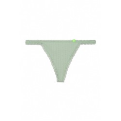 Tanga Seamless encaje verde