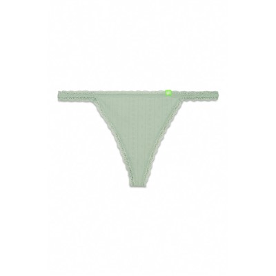 Tanga Seamless encaje verde