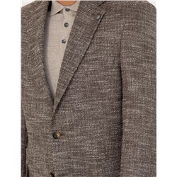 Kahverengi Slim Fit Ceket