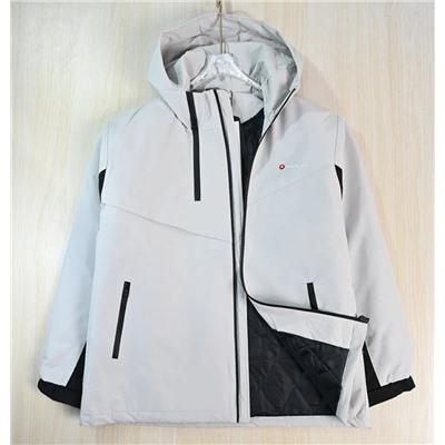 Мужская зимняя теплая водоотталкивающая повседневная стеганая куртка с капюшоном