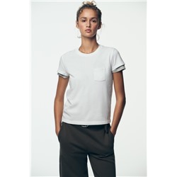 WASHED T-SHIRT WITH POCKET