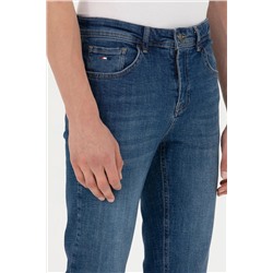 Erkek İndigo Jean Pantolon