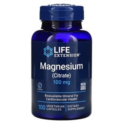 Цитрат магния Life Extension Magnesium CItrate, 100 мг, 100 капсул