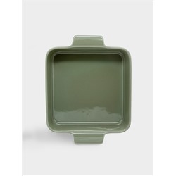 Форма для запекания, 24 см,  фарфор P, квадратная, серо-зеленая, Indulgence