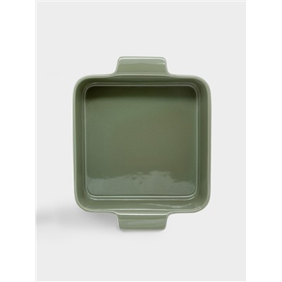 Форма для запекания, 24 см,  фарфор P, квадратная, серо-зеленая, Indulgence