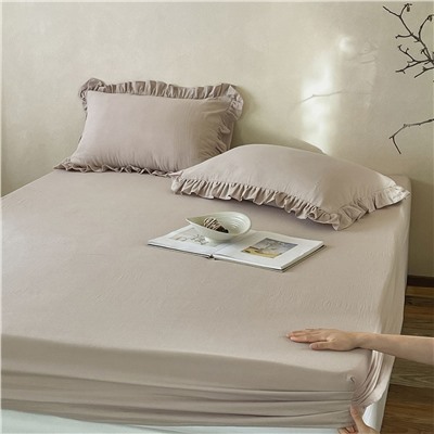 Хлопковая матовая простынь