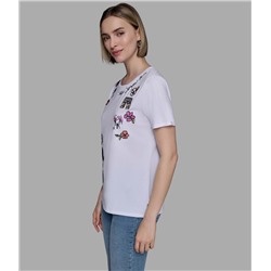LUXE WHIMSY FLORAL TEE