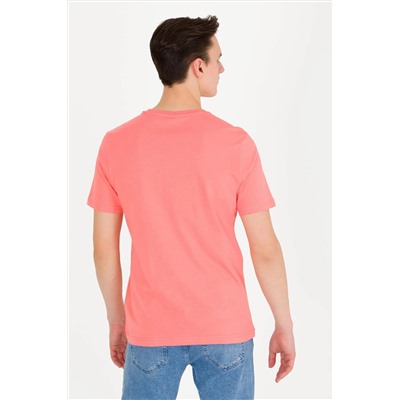 Erkek Somon Basic Bisiklet Yaka Tişört