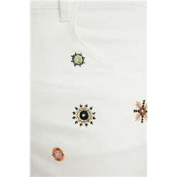 Pantalón vaquero corto mandalas