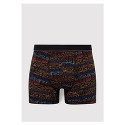 Mavi 3lü Baskılı Siyah Boxer 0911420-900