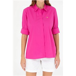 Kadın Fuşya Uzun Kollu Gömlek